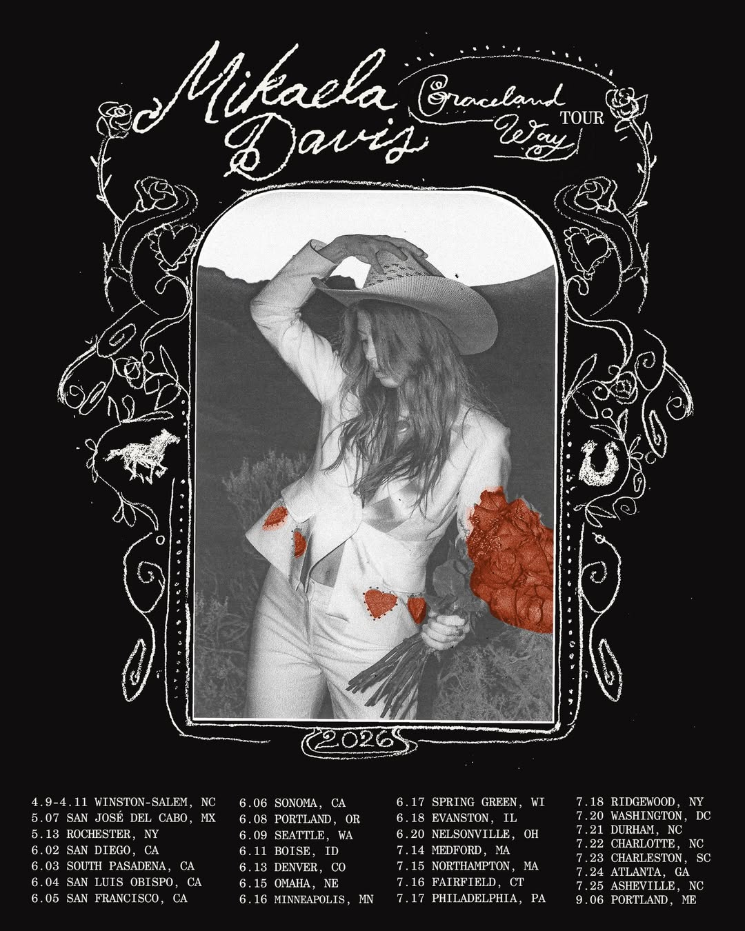 Mikaela Davis Graceland Way Tour Poster 2026